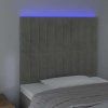 Čelo postele s LED 100x5x118/128 cm samet [3122709] (Barva Růžová)