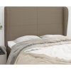 Čelo postele typu ušák 147x23x118/128 cm textil [3117678] (Barva Taupe)