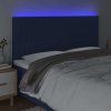 Čelo postele s LED 180x5x118/128 cm textil [3122677] (Barva Tmavě šedá)