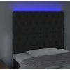 Čelo postele s LED 100x7x118/128 cm samet [3122806] (Barva Tmavě moddrá)