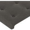 Čelo postele s LED 80x5x118/128 cm samet [3122890] (Barva Černá)