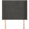 Čelo postele typu ušák 93x16x118/128 cm samet [3119856] (Barva Černá)