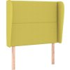 Čelo postele typu ušák 93x23x118/128 cm textil [3117805] (Barva Zelená)