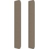 Čelo postele typu ušák 183x16x118/128 cm textil [3119598] (Barva Taupe)