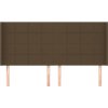 Čelo postele typu ušák 183x16x118/128 cm textil [3119598] (Barva Taupe)