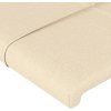 Čelo postele typu ušák 183x16x118/128 cm textil [3119598] (Barva Taupe)