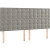 Čelo postele s LED 160x5x118/128 cm samet [3122917] (Barva Růžová)