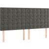 Čelo postele s LED 160x5x118/128 cm samet [3122917] (Barva Růžová)