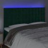 Čelo postele s LED 160x5x118/128 cm samet [3122917] (Barva Růžová)