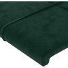 Čelo postele typu ušák 93x23x118/128 cm samet [3117994] (Barva Černá)
