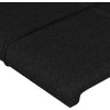 Čelo postele typu ušák 203x23x118/128 cm textil [3117980] (Barva Černá)
