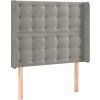 Čelo postele typu ušák 103x16x118/128 cm samet [3120060] (Barva Tmavě moddrá)