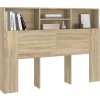 Čelo postele s úložným prostorem 140 x 19 x 103,5 cm [811865] (Barva dub sonoma)