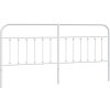 Kovové náhradní čelo postele 200 cm [352665] (Barva Bílá)