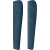 Čelo postele typu ušák 93x23x118/128 cm samet [3118230] (Barva Světle šedá)