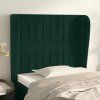 Čelo postele typu ušák 93x23x118/128 cm samet [3118230] (Barva Světle šedá)