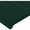 Čelo postele typu ušák 93x23x118/128 cm samet [3118230] (Barva Světle šedá)