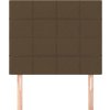 Čelo postele 90x5x118/128 cm látkové [3116318] (Barva Taupe)