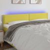 Čelo postele s LED 160x5x78/88 cm textil [3121479] (Barva Tmavě šedá)