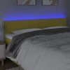 Čelo postele s LED 160x5x78/88 cm textil [3121479] (Barva Tmavě šedá)