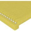Čelo postele s LED 160x5x78/88 cm textil [3121479] (Barva Tmavě šedá)