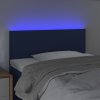 Čelo postele s LED 90x5x78/88 cm textil [3121320] (Barva Modrá)