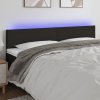 Čelo postele s LED 200x5x78/88 cm textil [3121355] (Barva Tmavě šedá)