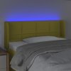 Čelo postele s LED 83 x 16 x 78/88 cm textil [3123217] (Barva Zelená)