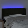 Čelo postele s LED 83 x 16 x 78/88 cm textil [3123217] (Barva Zelená)