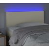 Čelo postele s LED 100x5x78/88 cm umělá kůže [3121418] (Barva Krémová)