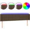Čelo postele s LED 203 x 16 x 78/88 cm textil [3123262] (Barva Taupe)