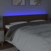Čelo postele s LED 203 x 16 x 78/88 cm textil [3123262] (Barva Taupe)