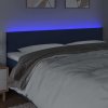 Čelo postele s LED 180x5x78/88 cm textil [3121348] (Barva Černá)