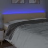 Čelo postele s LED 180x5x78/88 cm textil [3121348] (Barva Černá)