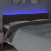 Čelo postele s LED 180x5x78/88 cm textil [3121348] (Barva Černá)