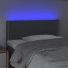 Čelo postele s LED 80 x 5 x 78/88 cm textil [3121453] (Barva Zelená)