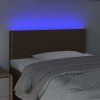 Čelo postele s LED 80 x 5 x 78/88 cm textil [3121453] (Barva Zelená)
