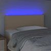 Čelo postele s LED 80 x 5 x 78/88 cm textil [3121453] (Barva Zelená)