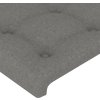 Čelo postele typu ušák 163x23x78/88 cm textil [3117585] (Barva Tmavě šedá)