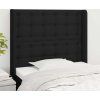 Čelo postele typu ušák 103x16x118/128 cm textil [3120010] (Barva Modrá)