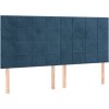 Čelo postele 180x5x118/128 cm sametové [3116393] (Barva Tmavě šedá)