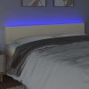 Čelo postele s LED 200x5x78/88 cm umělá kůže [3121445] (Barva Cappuccino)