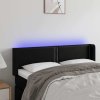 Čelo postele s LED 147 x 16 x 78/88 cm umělá kůže [3123191] (Barva Cappuccino)