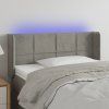 Čelo postele s LED 103 x 16 x 78/88 cm samet [3123281] (Barva Tmavě zelená)