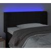 Čelo postele s LED 103 x 16 x 78/88 cm samet [3123281] (Barva Tmavě zelená)