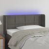 Čelo postele s LED 103 x 16 x 78/88 cm samet [3123281] (Barva Tmavě zelená)