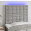 Čelo postele s LED 100x5x118/128 cm textil [3122852] (Barva Taupe)