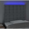 Čelo postele s LED 100x5x118/128 cm textil [3122852] (Barva Taupe)