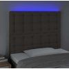 Čelo postele s LED 100x5x118/128 cm textil [3122852] (Barva Taupe)