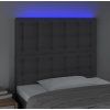 Čelo postele s LED 100x5x118/128 cm textil [3122852] (Barva Taupe)